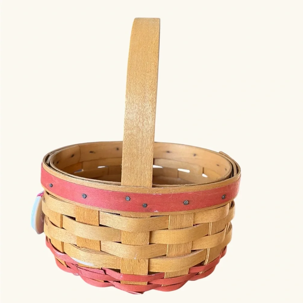 Vintage Longaberger Mauve and Tan Happy Mother’s Day 1998 Basket